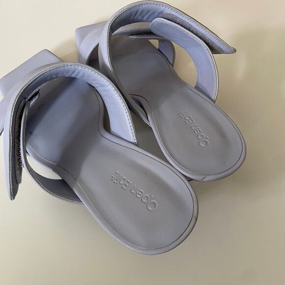 Open Edit Quincy Sandals Pale Blue Size 8 - Picture 4 of 6